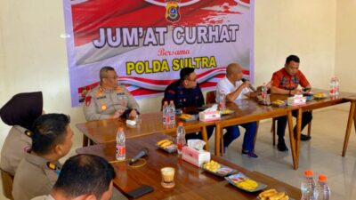 Jumat Curhat Polda Sultra : Dorong Sinergi Warga Ciptakan Kamtibmas
