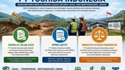 PT Toshida Indonesia Tegaskan Aktivitas Tambang di Pomalaa Berizin Lengkap